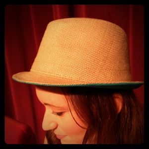 Laundry by Shelli Segal Fedora with Teal Brim